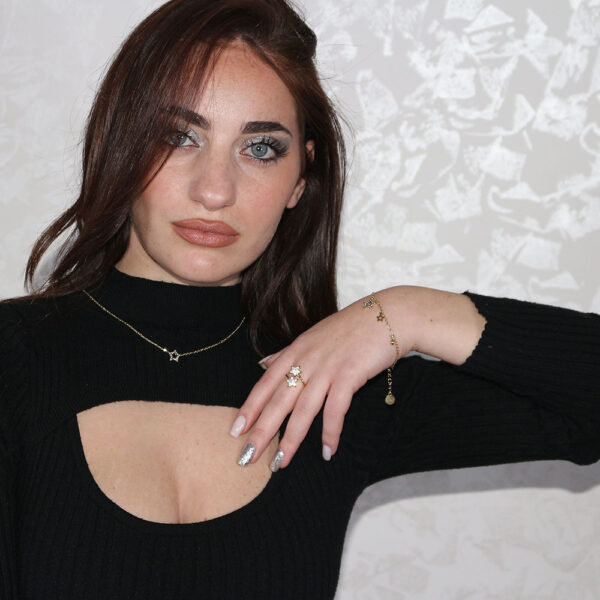 Parure Aracne (Anello-Bacciale-Collana)