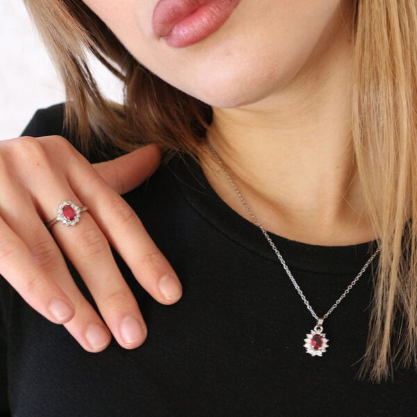 Parure Natalia (Anello-Collana)